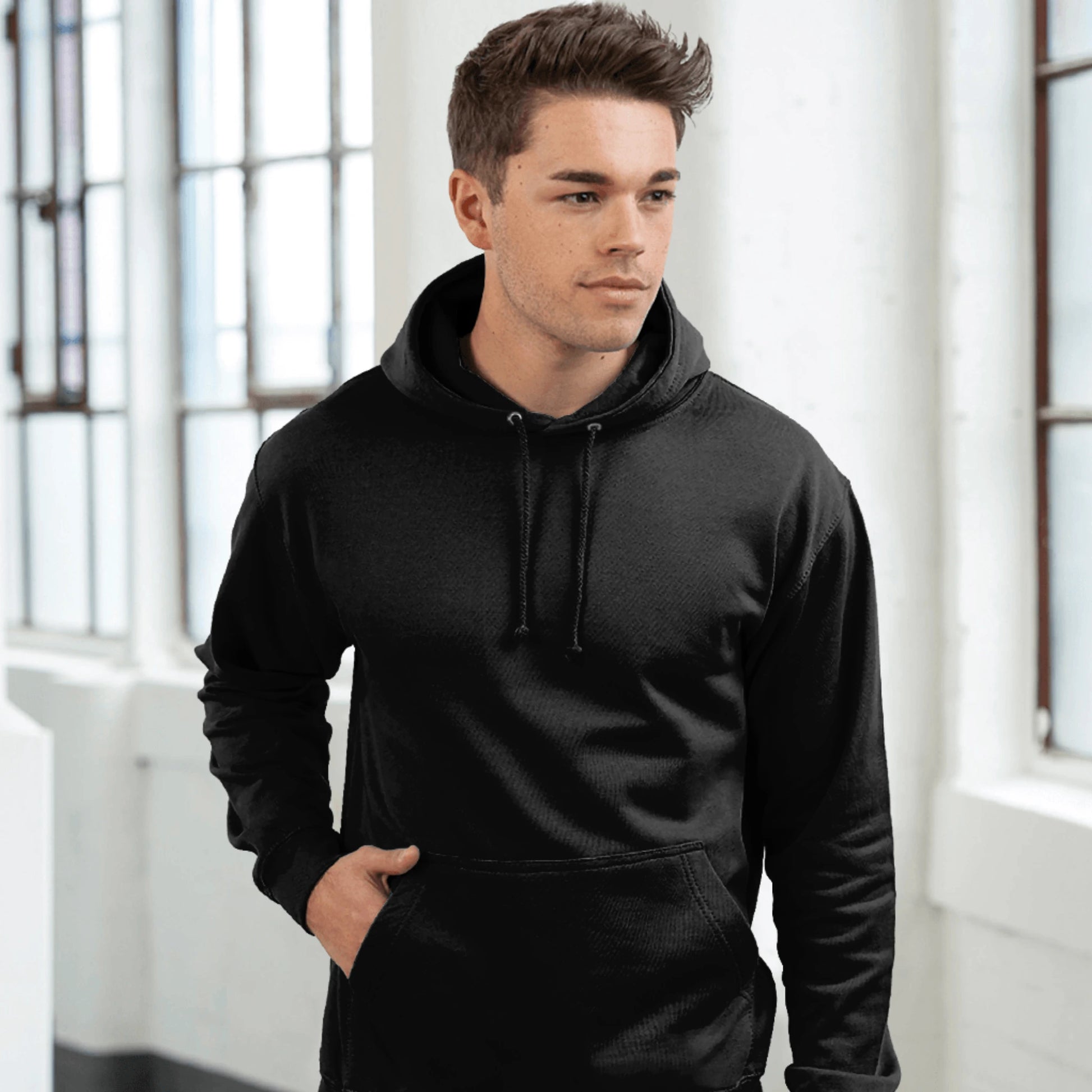 hoodie zwart dem good chai logo rug jh001 2